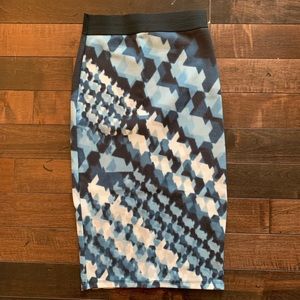 Zara Midi Scuba Pencil Skirt